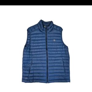 Mountain Hardwear Men’s Mt. Eyak/2 Down Puffer Vest - 600 Fill - Blue - Large